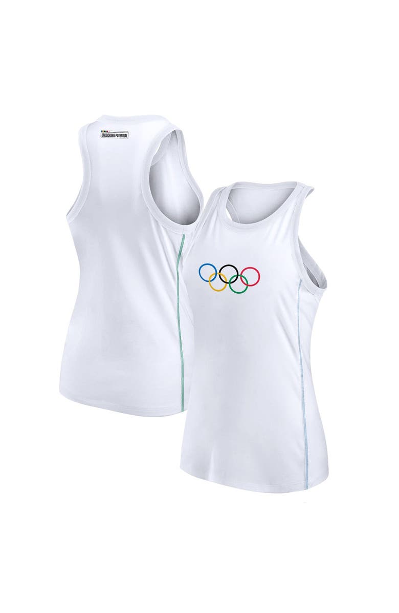 FANATICS Women's Fanatics Branded White Olympic Games Radiant Tank Top, Main, color, White
