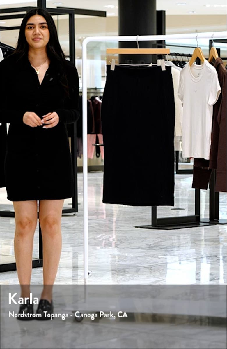 Side Slit Rib Midi Skirt, sales video thumbnail