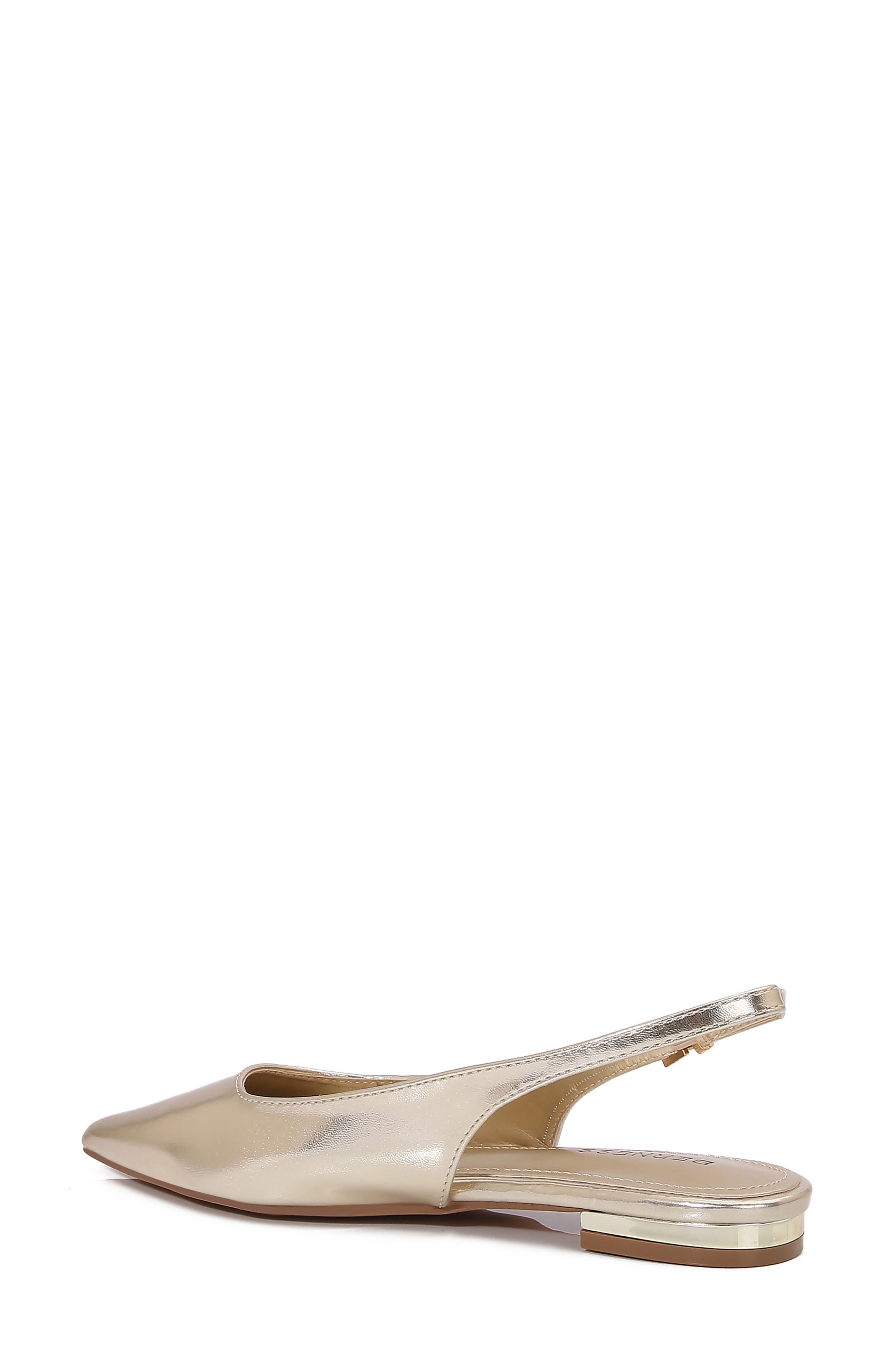 Fabia Slingback Flat, Alternate, color, GOLD