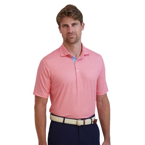 Palmetto Print Mens Golf Polo