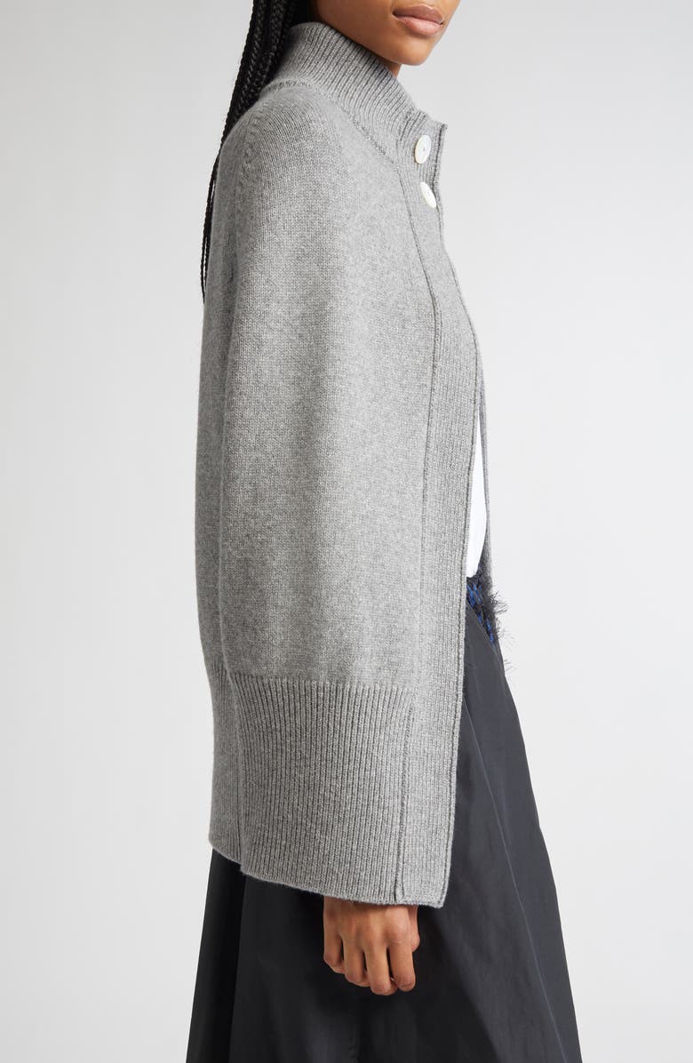 NACKIYÈ Roxalena Merino Wool & Cashmere Cape, Alternate, color, Istanbul Fog