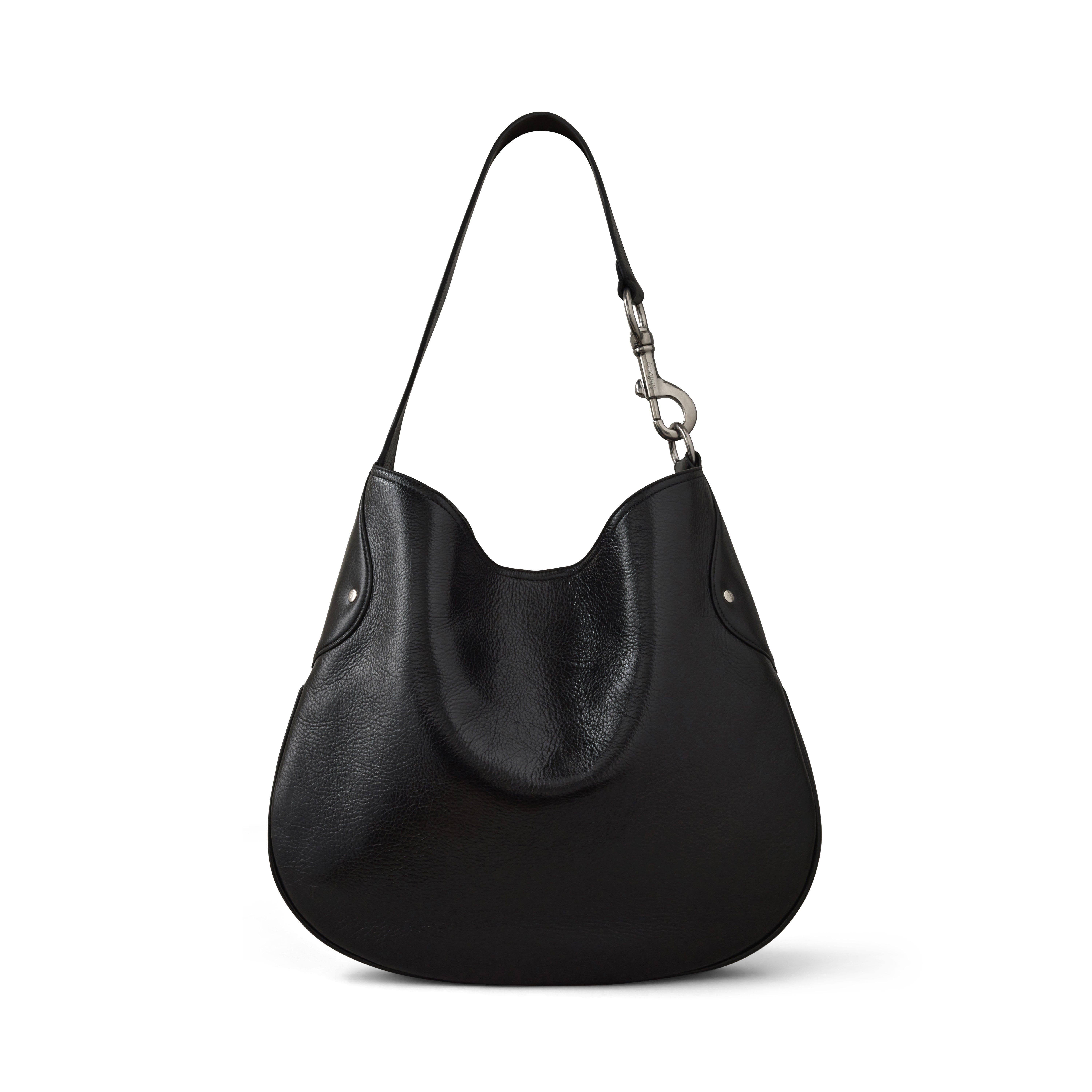 Mulberry Hackney Shoulder Bag, Alternate, color, Black