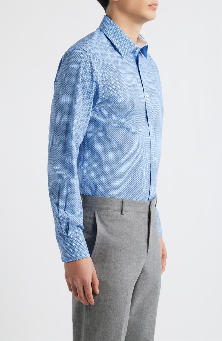 DANIEL HECHTER Trim Fit Geometric Print Cotton Dress Shirt, Alternate, color, 