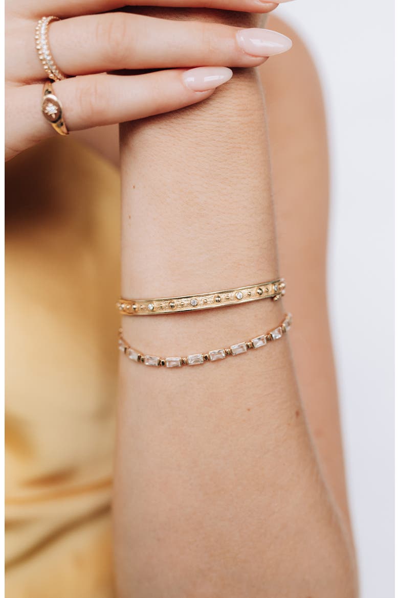 Dew Drop Méditerranée Bangle Bracelet, Alternate, color, DIAMOND