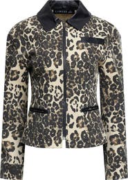 LIONESS Soho Leopard Print Jacket