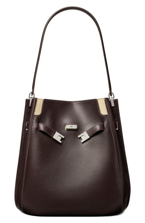 Lee Radziwill Leather Double Bucket Bag