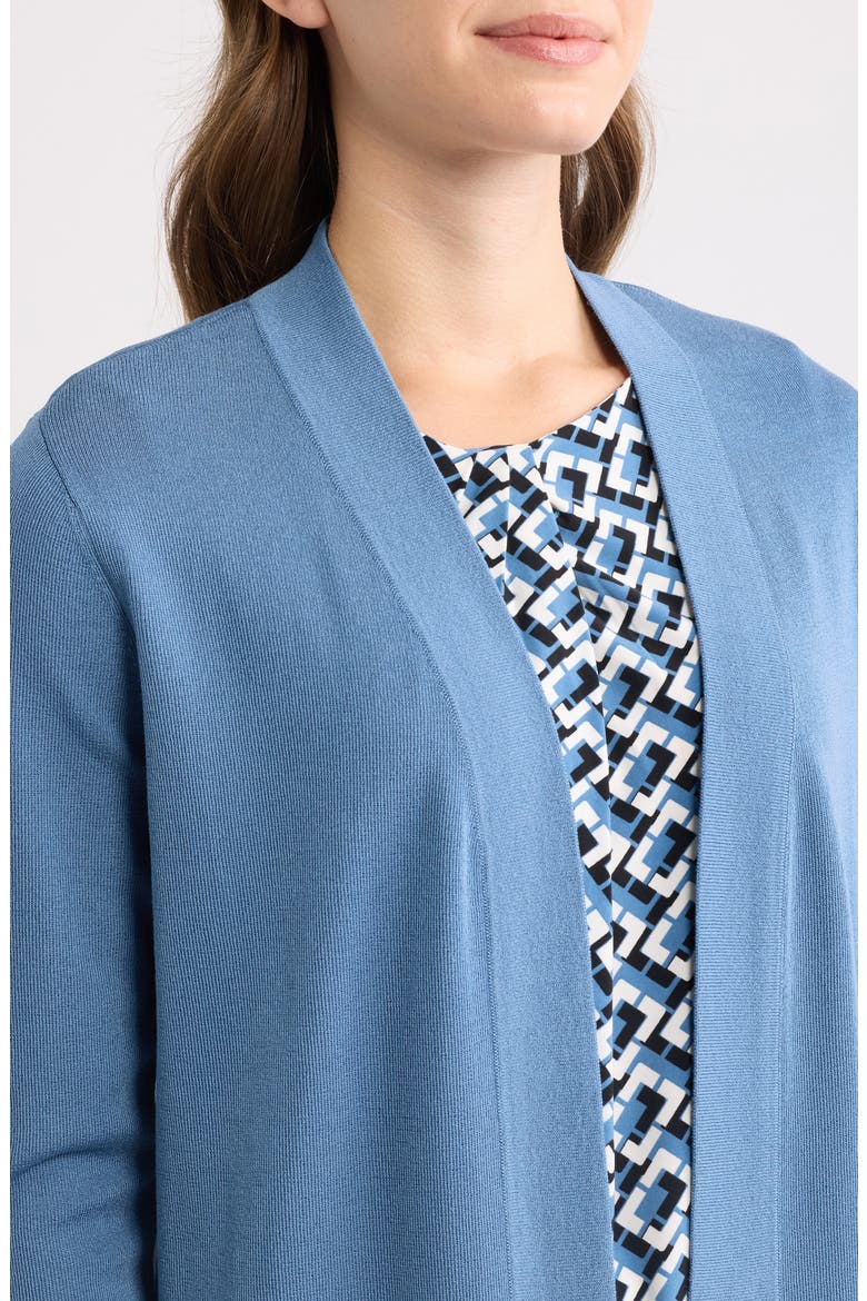 Malibu Open Front Cardigan, Alternate, color, DUTCH BLUE