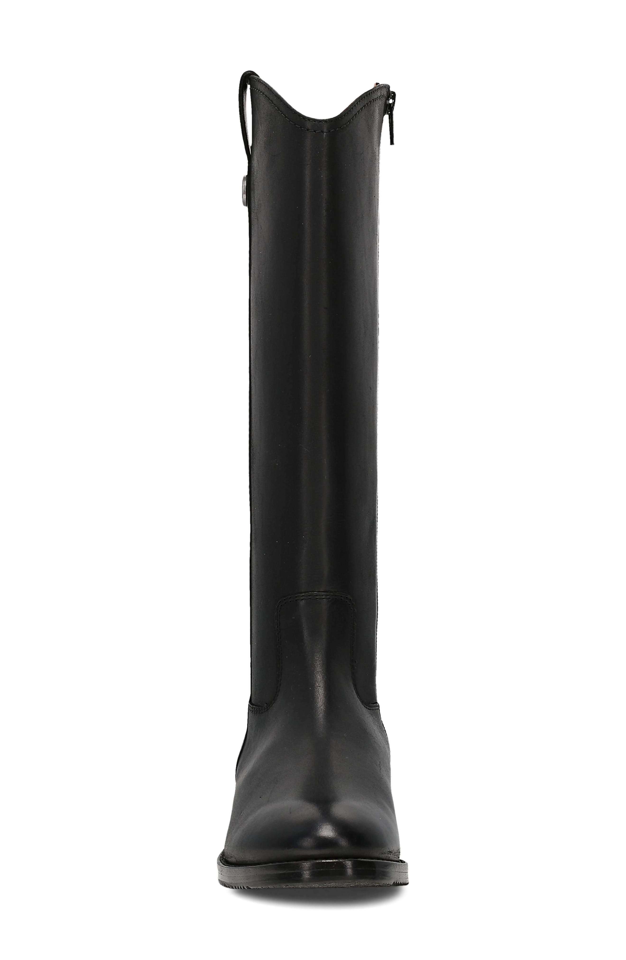 Frye Melissa Button Tall Boot, Alternate, color, Black