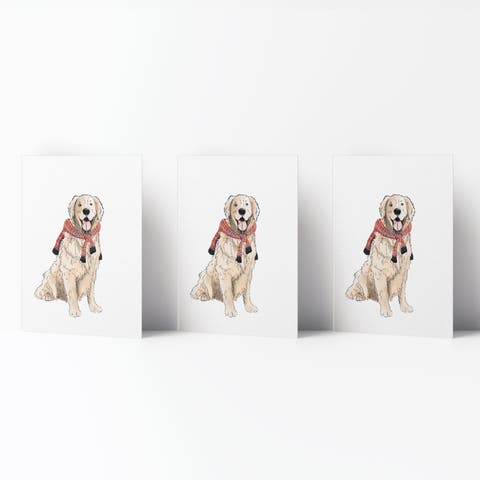 Everyday Greeting Card Pack (3ct) "Preppy Retriever"
