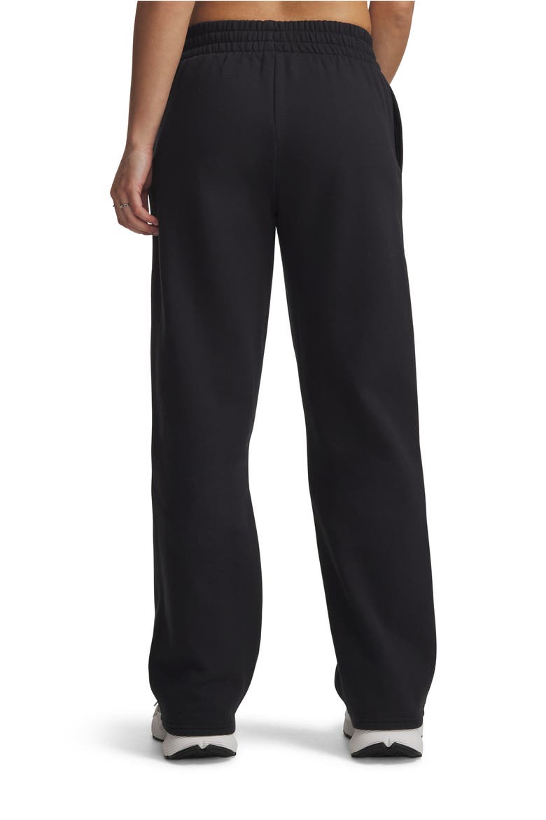 Rival Fleece Straight Leg Pants, Alternate, color, BLACK