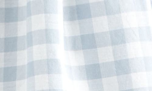 Nordstrom Scalloped Gingham Check Cotton Top & Bloomers In Gray