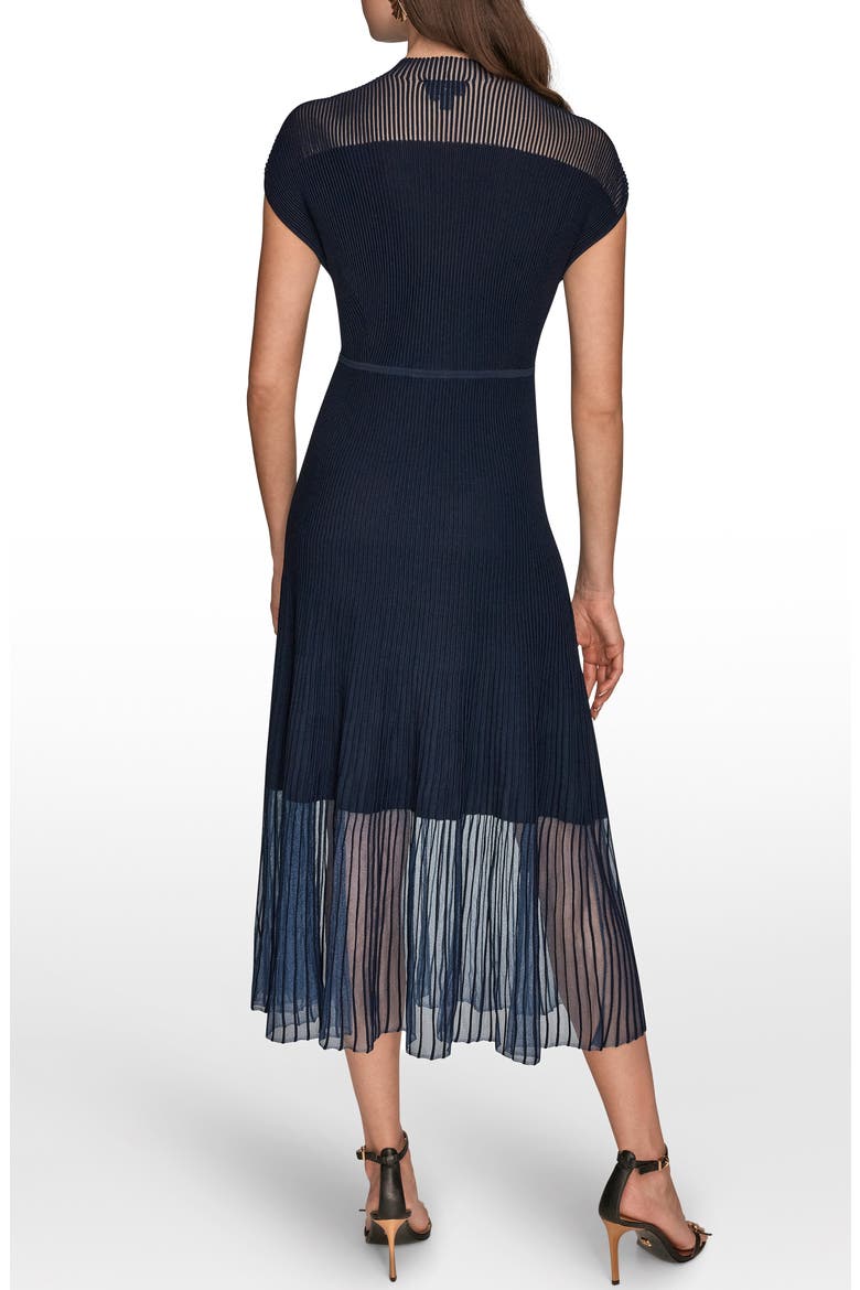 Sheer Rib Dress, Alternate, color, NIGHTFALL
