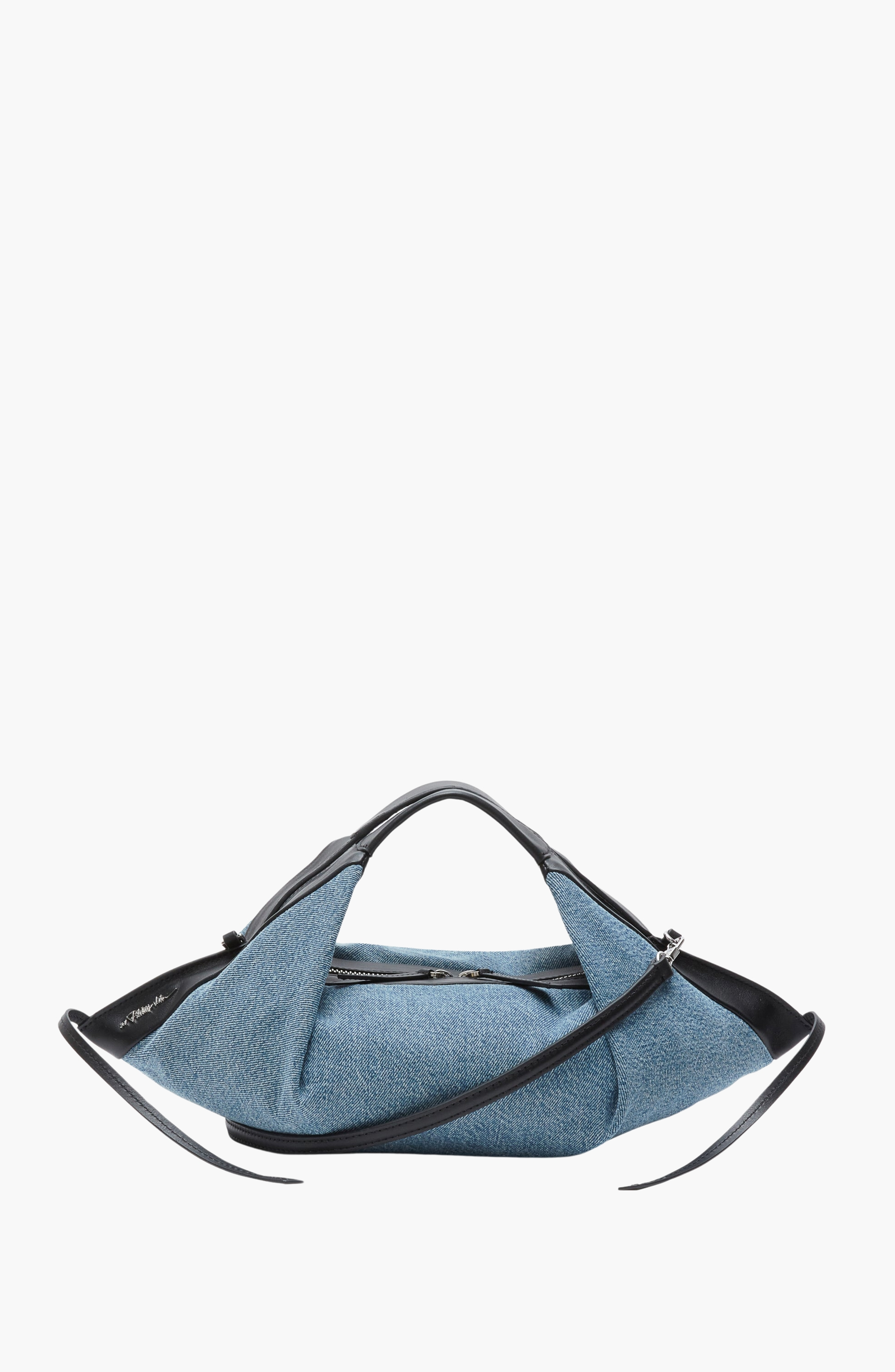 Luna Mini Denim Crossbody Bag, Alternate, color, Medium Indigo