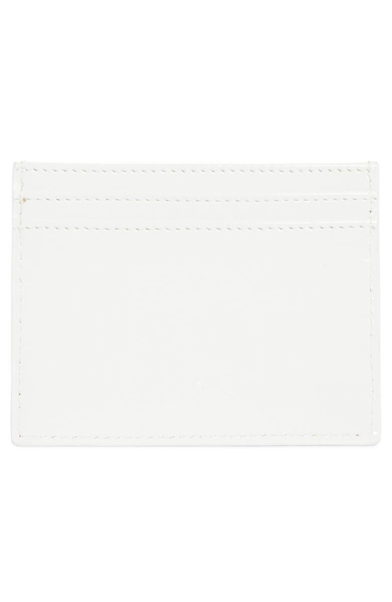 Christian Louboutin Loubi54 Leather Card Holder, Alternate, color, Bianco