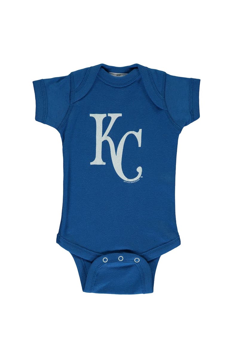 SOFT AS A GRAPE Newborn & Infant Soft as a Grape Royal/Gray Kansas City Royals 2-Piece Body Suit, Alternate, color, 