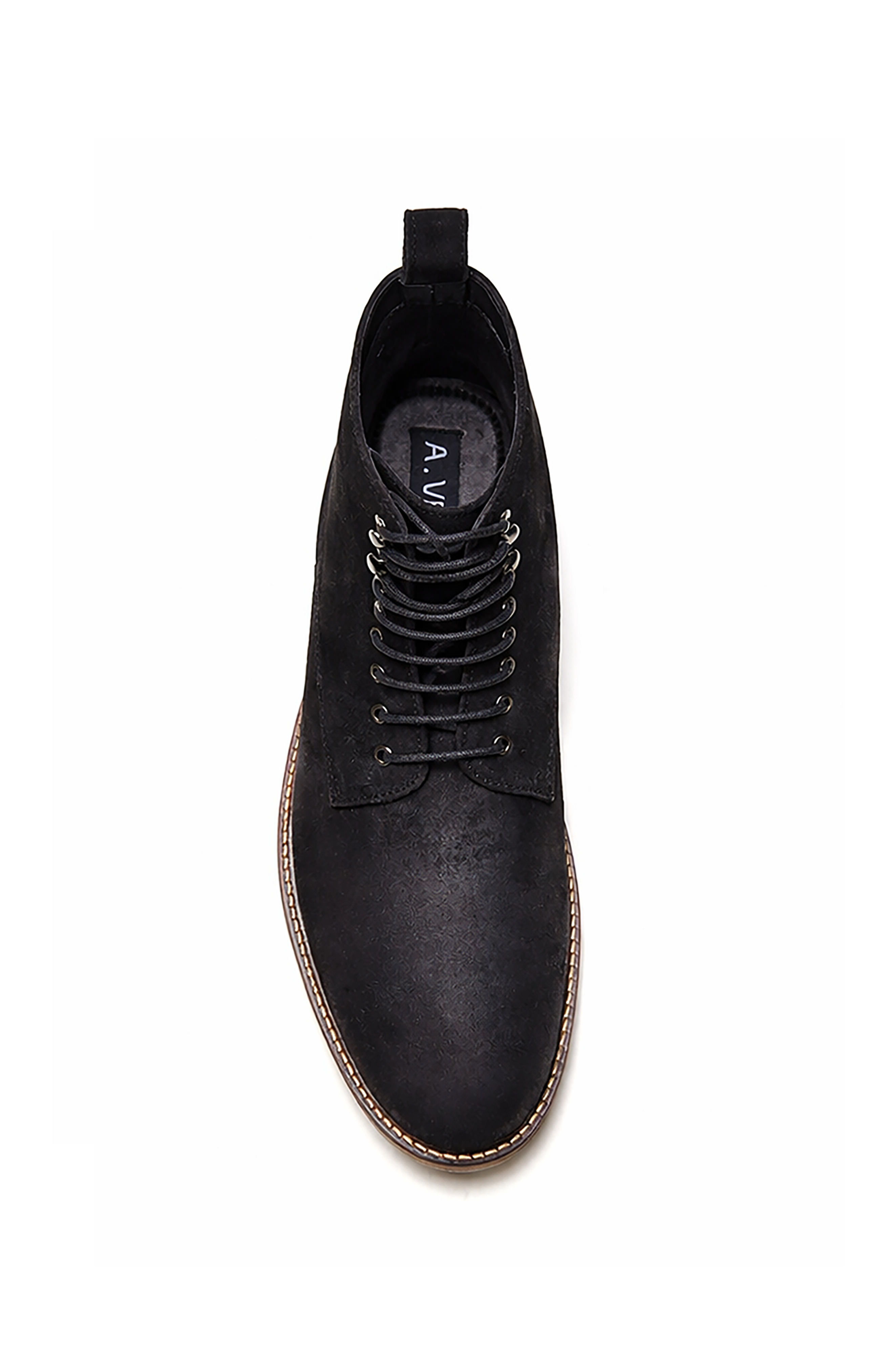 A. Veer Summit Lace-up Boot, Alternate, color, Black Leather