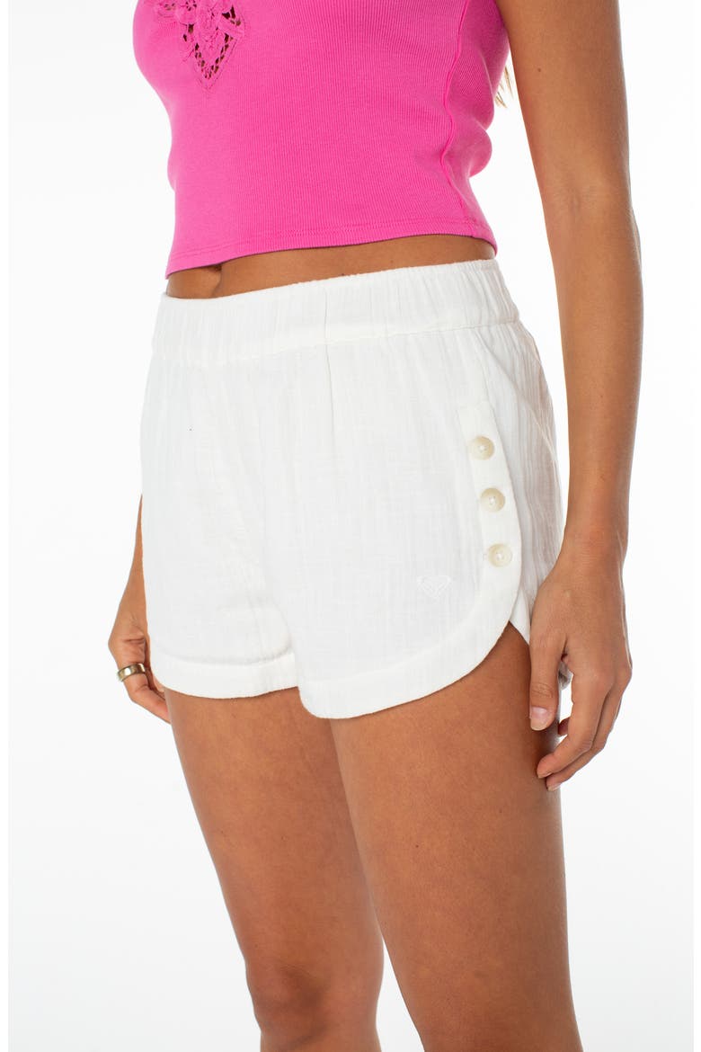 Seafront Cotton Shorts, Alternate, color, CLOUD DANCER