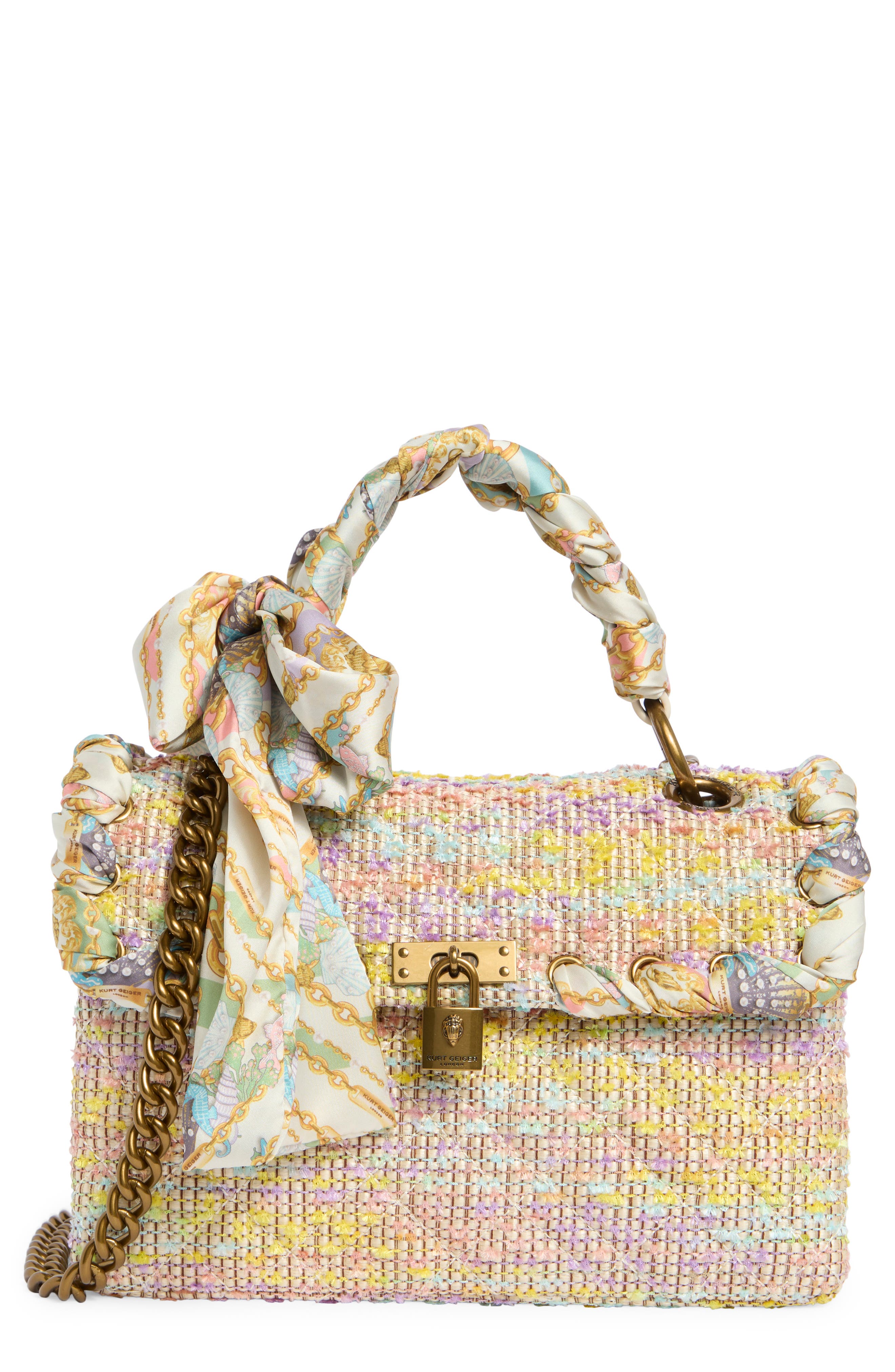 Kurt Geiger London Brixton Tweed Crossbody Bag