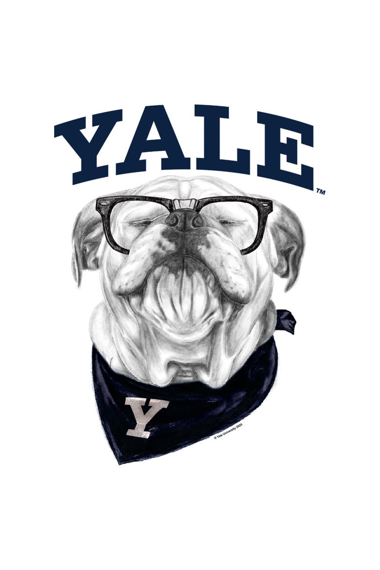 Men's Yale University Collegiate Handsome Dan  Graphic T-Shirt, Alternate, color, White