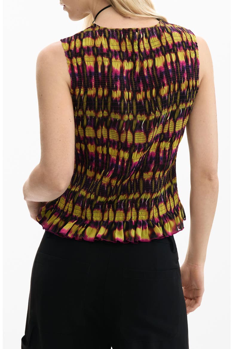 Ruffle Sleeveless Top, Alternate, color, GREEN