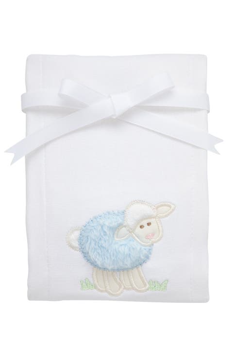 Playful Pals Applique Burp Cloth
