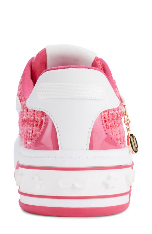 Shop Karl Lagerfeld Charna Lace Up Sneaker In Teaberry