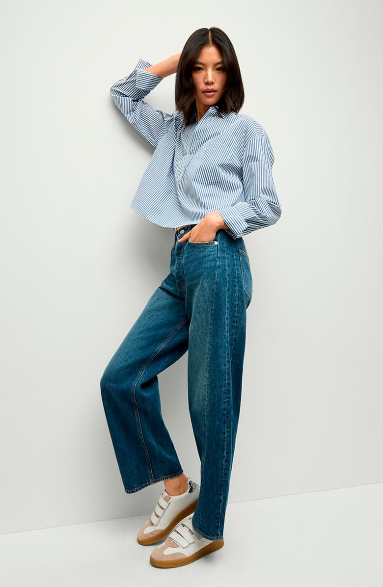 Veronica Beard Ryder Barrel Jeans, Alternate, color, 