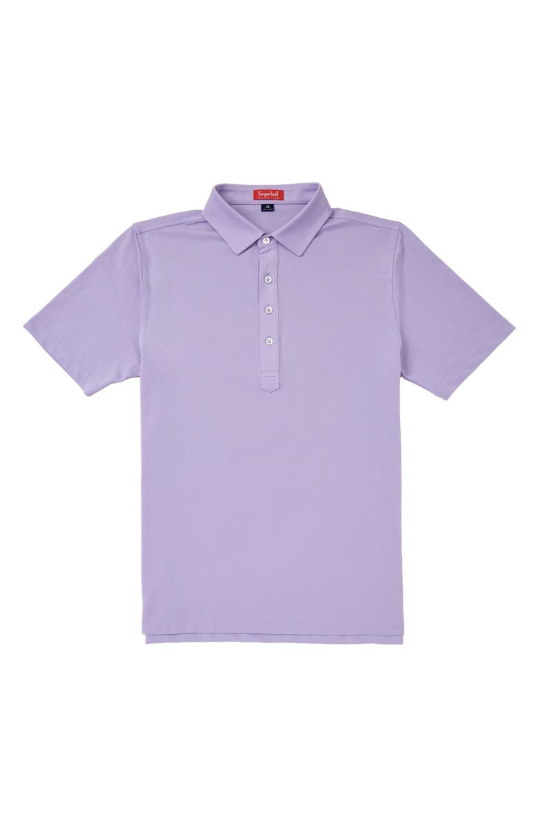 Sugarloaf Social Club Solid Piqué Performance Golf Polo, Main, color, Lilac