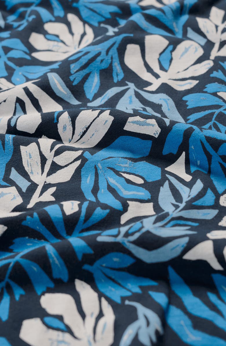 Seasalt Cornwall Rose A-Line Stretch Organic Cotton Midi Skirt, Alternate, color, Cut Out Seaweed Maritime