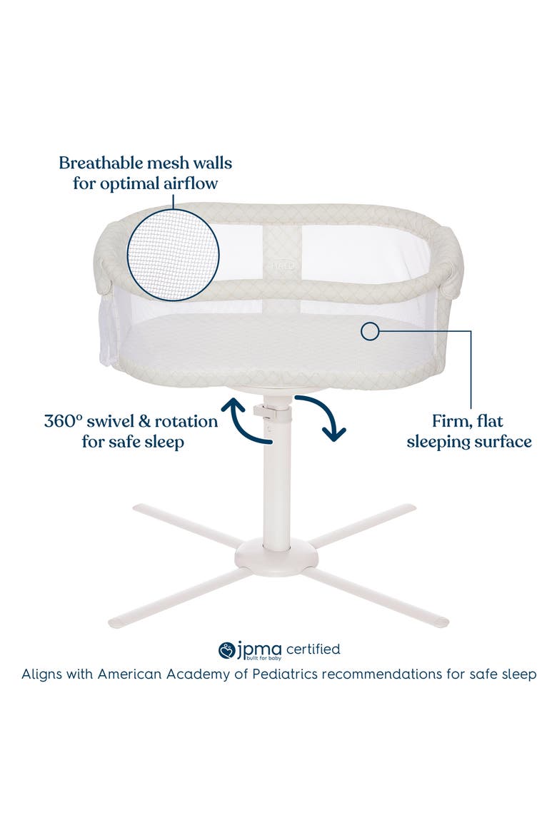 HALO® Bassinest™ Essentia Series Bedside Swivel Sleeper, Alternate, color, NAUTICAL NET