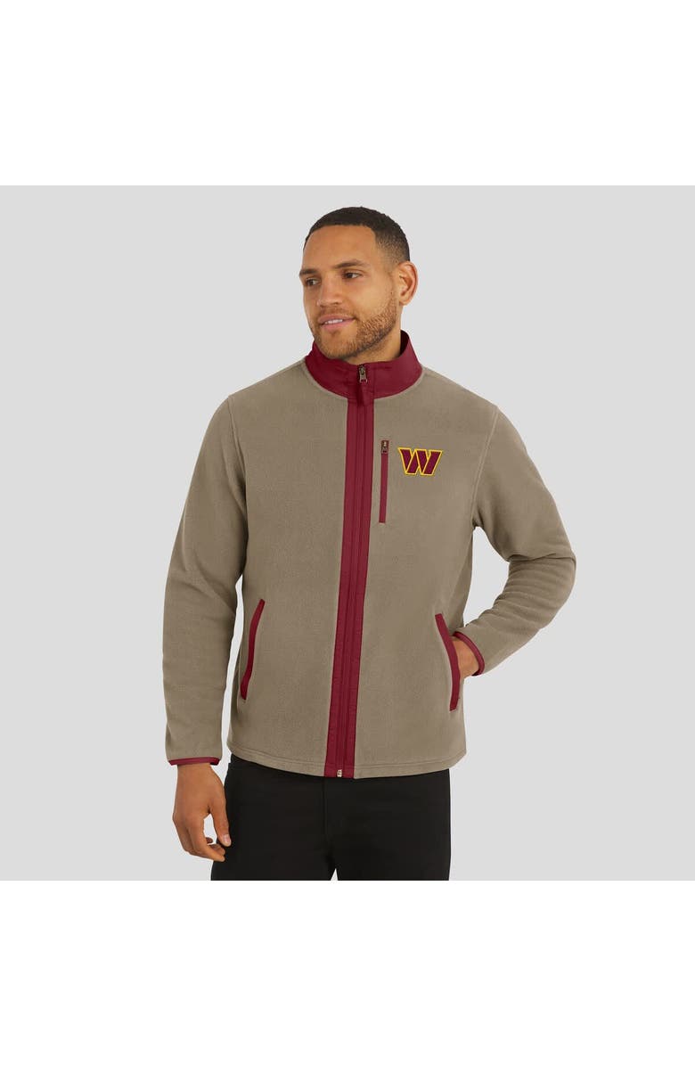 Darius Rucker Collection by Fanatics Men's NFL x Darius Rucker Collection by Fanatics  Tan Washington Commanders Heavyweight Polar Fleece Full-Zip Jacket, Alternate, color, Tan