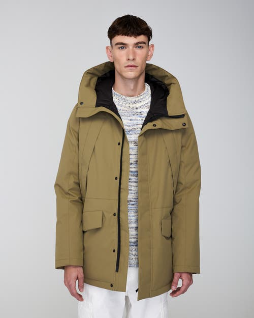 Quartz Co. Grant | Hooded Down Winter Jacket In Khaki