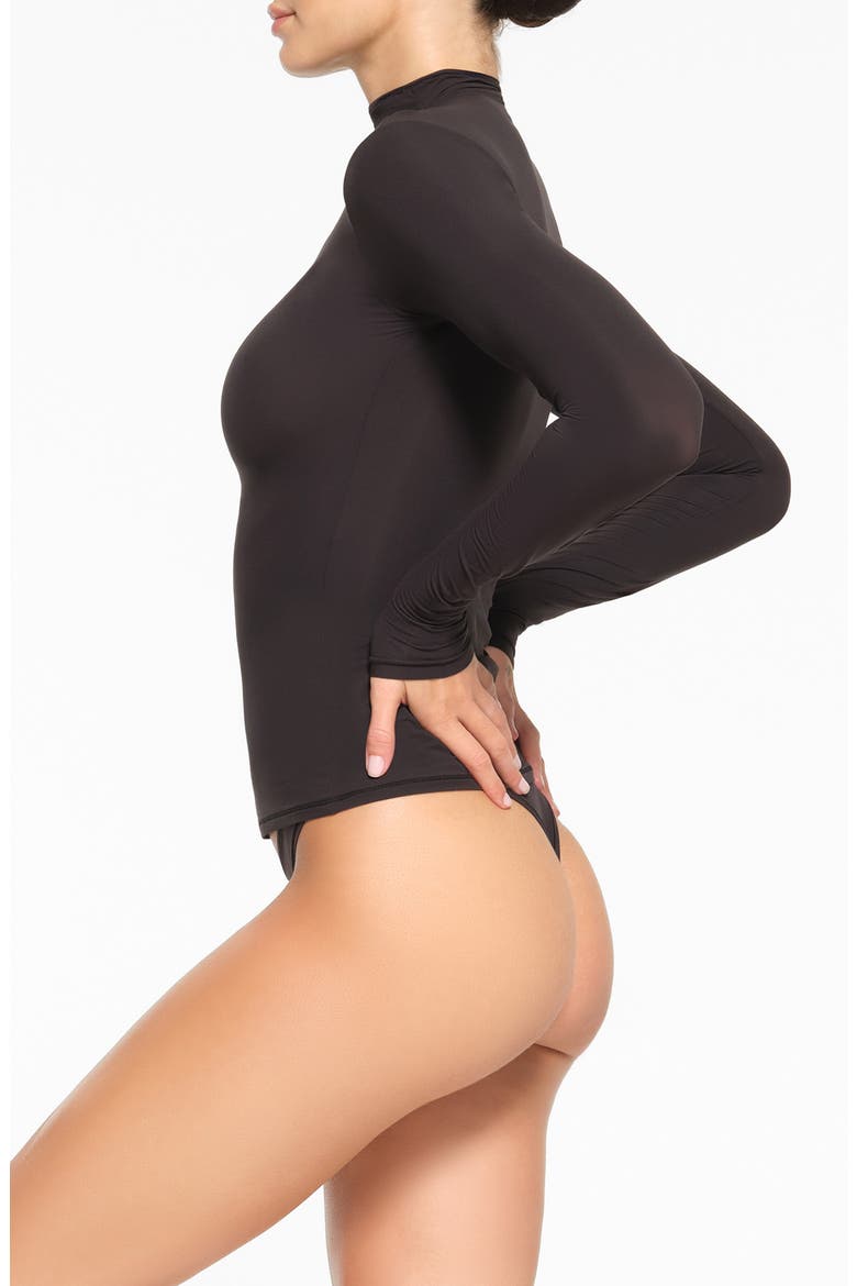 Fits Everybody Funnel Neck Top, Alternate, color, ONYX