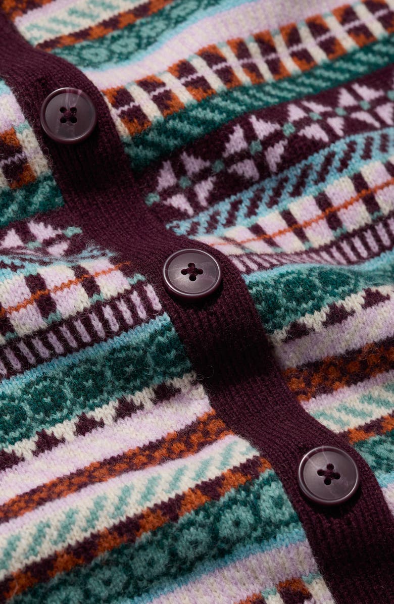 Seasalt Cornwall Copperhouse Fair Isle Lambswool Blend Cardigan, Alternate, color, Knit Float Sardine Multi