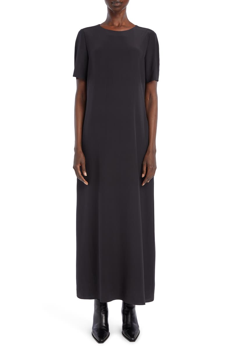 The Row Rue Asymmetric Back Silk Shift Dress, Main, color, 