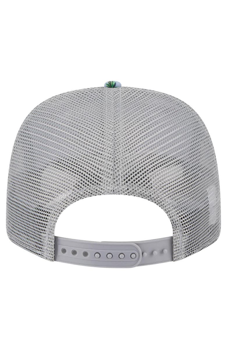 New Era Men's New Era Light Blue/Gray Miami Heat Adventure Aloha Pattern 9SEVENTY Stretch-Snap Hat, Alternate, color, Light Blue