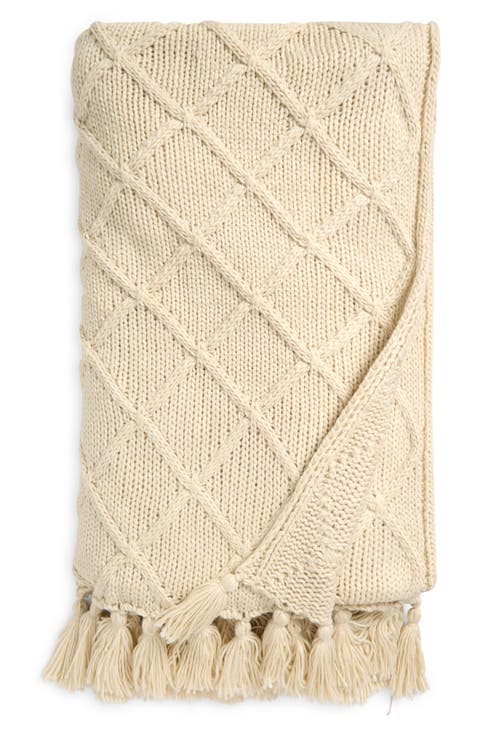 Cable Knit Throw Blanket