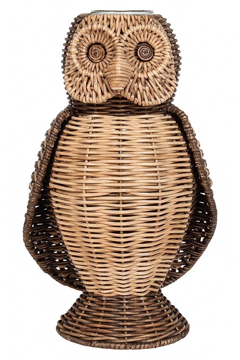 Devon Will Owl Vase, Main, color, BROWN