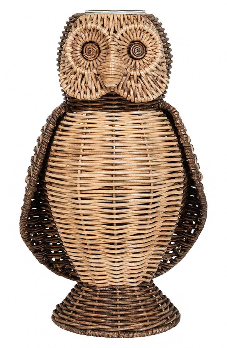 Juliska Devon Will Owl Vase, Main, color, Brown