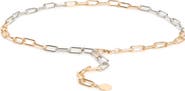 NORDSTROM RACK Oval Link Two Tone Chain Belt