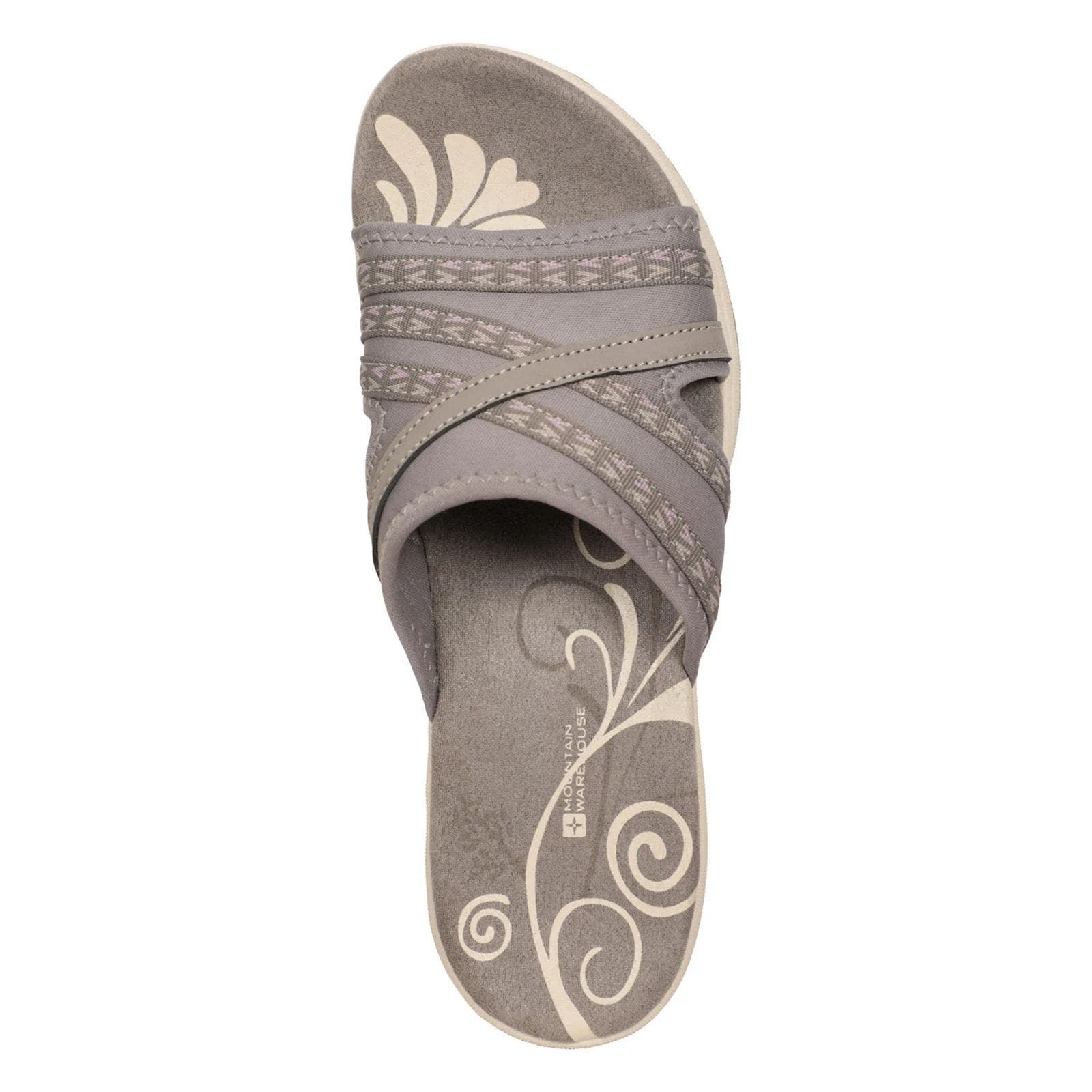 Comfort Crest Slip-on Sliders, Alternate, color, Gray
