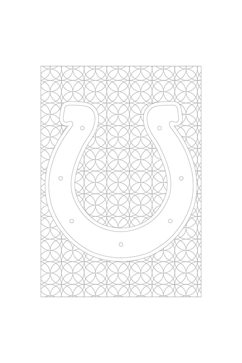 In the Sports Zone NFL Adult Coloring Book, Indianapolis Colts, Alternate, color, Multicolored
