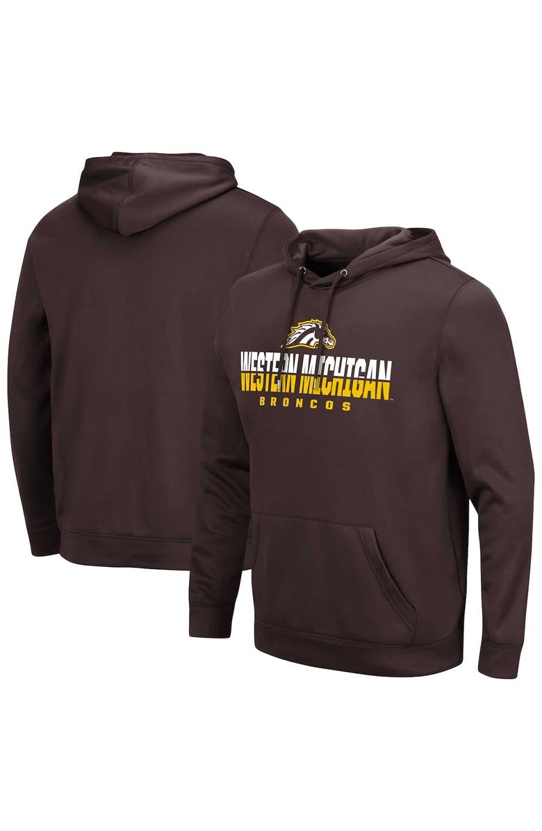 COLOSSEUM Men's Colosseum Brown Western Michigan Broncos Lantern Pullover Hoodie, Alternate, color, 
