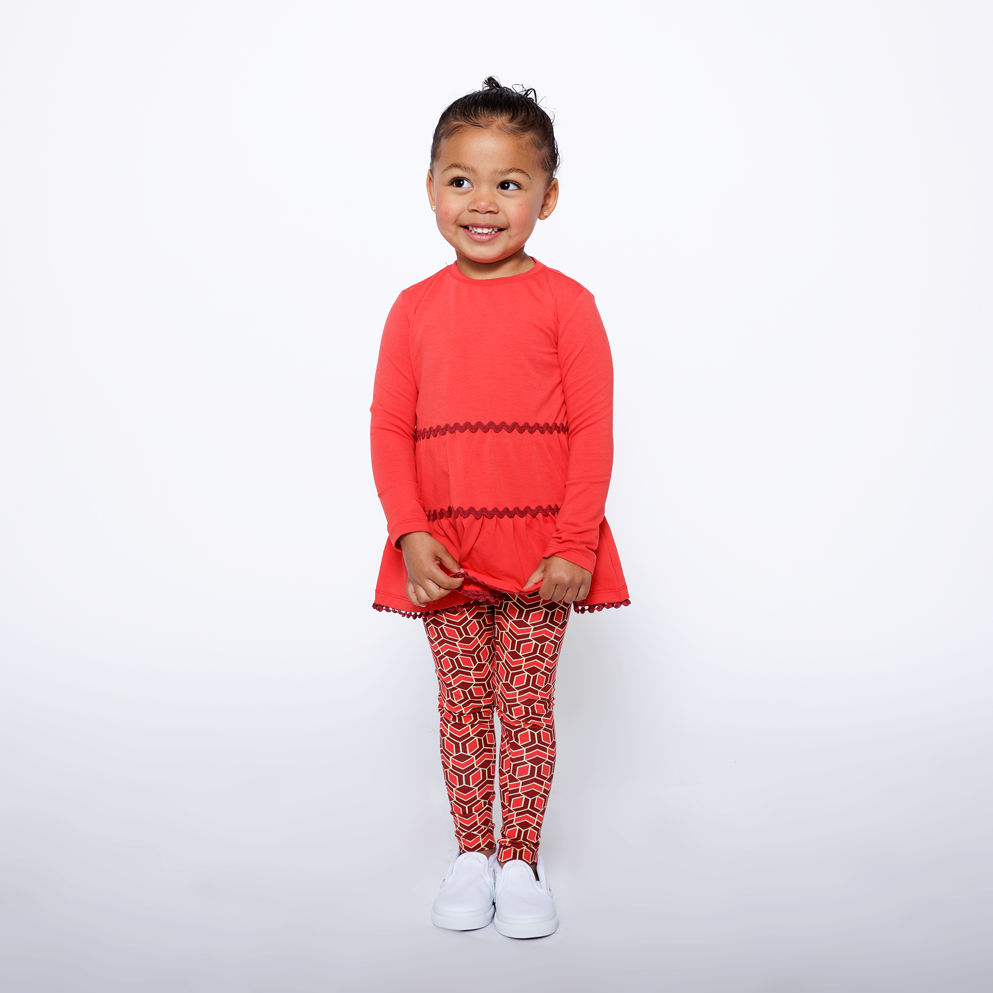 selected Red Multicolor