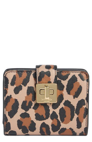 Kate Spade New York Phoebe Spotted Leopard Wallet In Multi