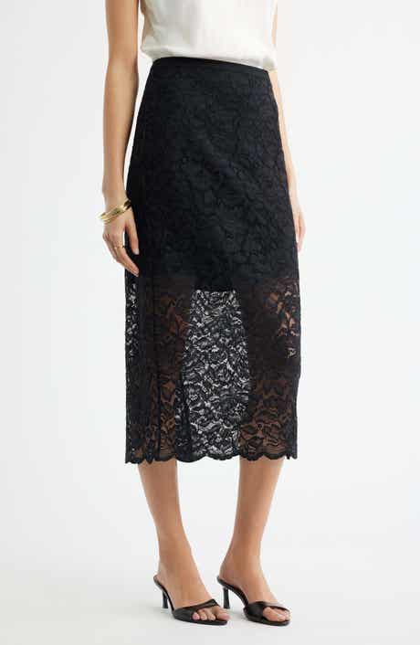 Lace Midi Skirt