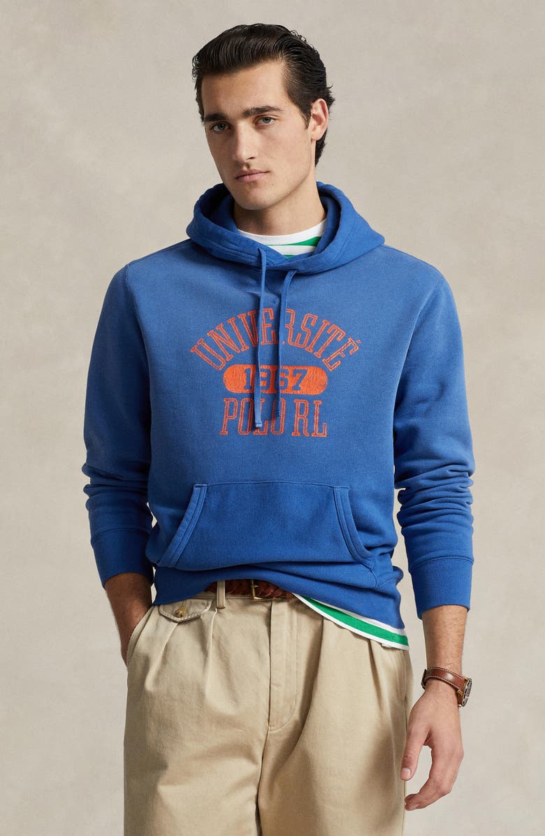 Polo Ralph Lauren Logo Fleece Hoodie, Alternate, color, 
