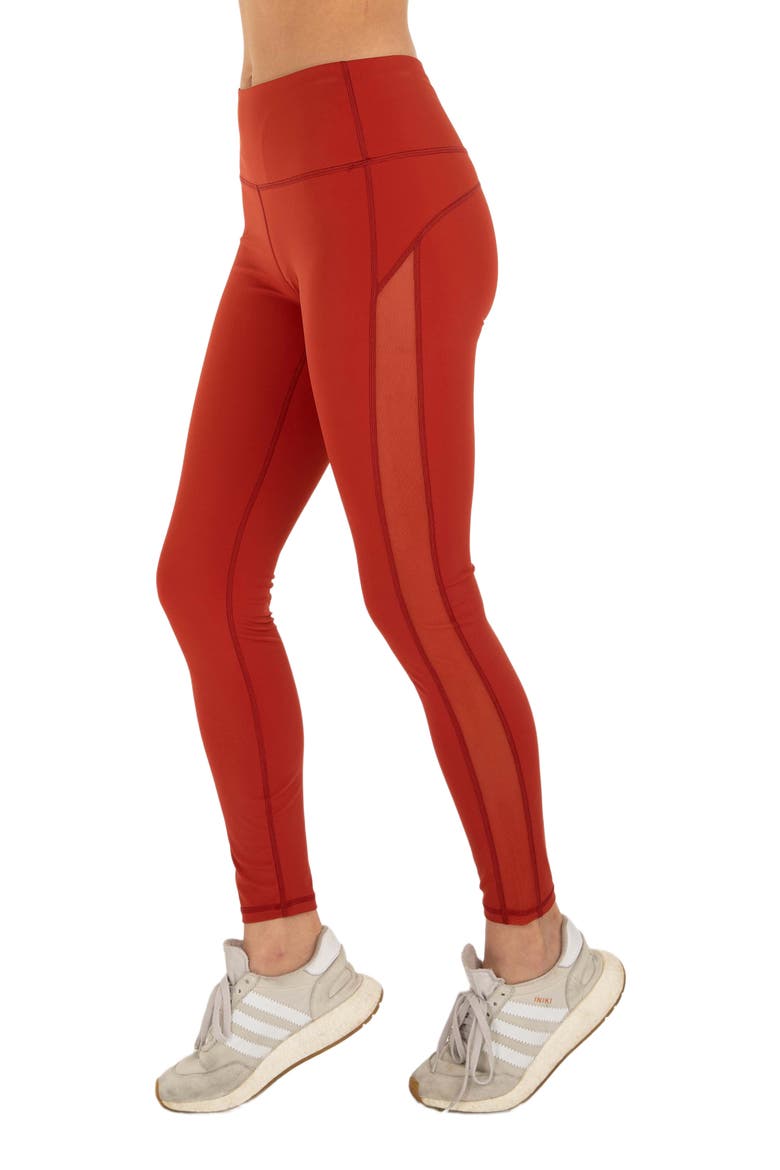 Incline Silkiflex High Waist Leggings 26", Alternate, color, Mars Red