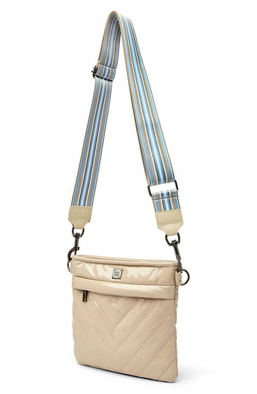 Think Royln Sidewalk Crossbody Bag In Blonde Patent