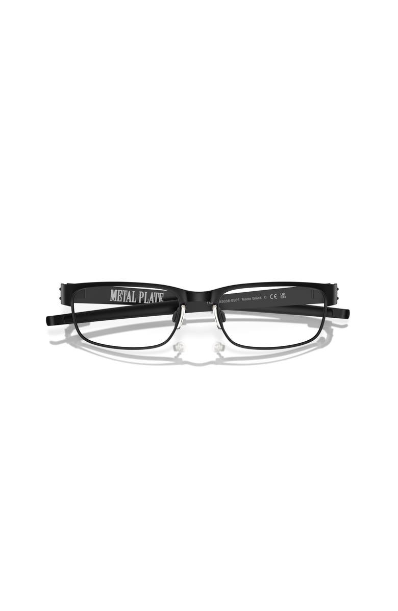 Oakley 55mm Rectangle optical glasses, Alternate, color, Black